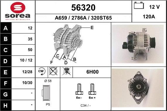 EAI 56320 - Ģenerators www.autospares.lv