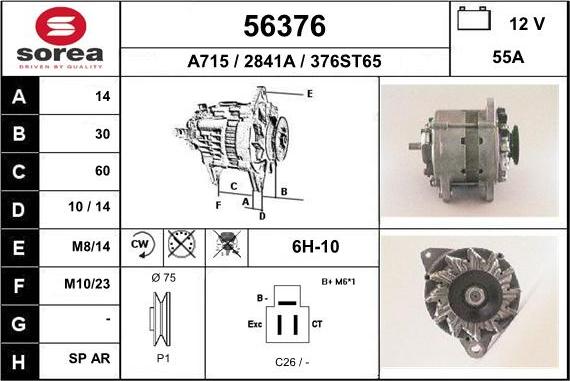 EAI 56376 - Ģenerators autospares.lv