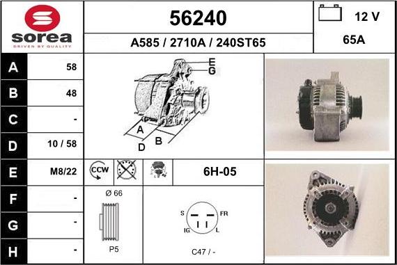 EAI 56240 - Ģenerators autospares.lv