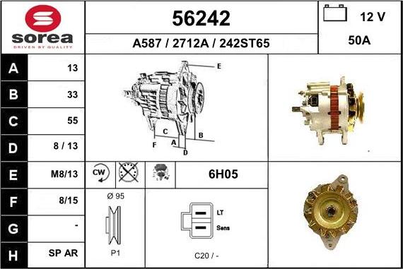 EAI 56242 - Alternator www.autospares.lv