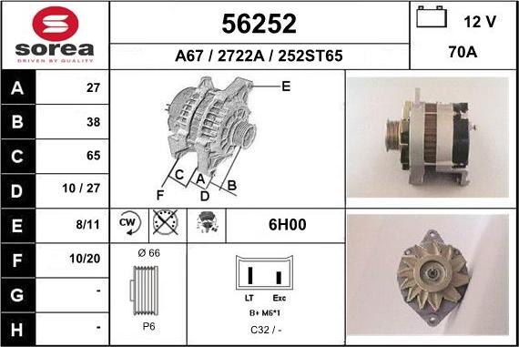 EAI 56252 - Ģenerators autospares.lv