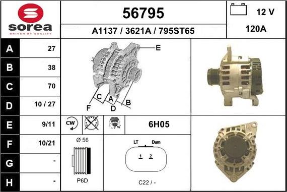 EAI 56795 - Ģenerators autospares.lv