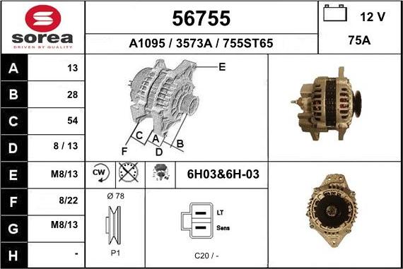 EAI 56755 - Ģenerators www.autospares.lv