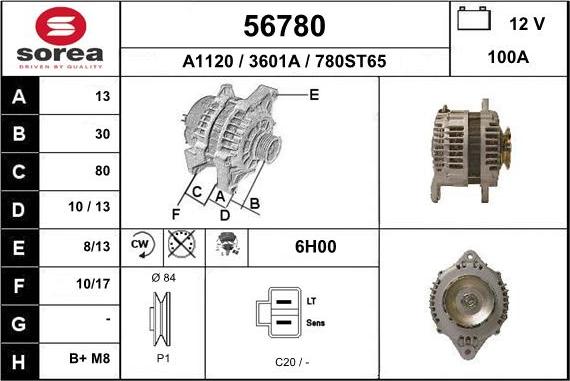 EAI 56780 - Ģenerators autospares.lv