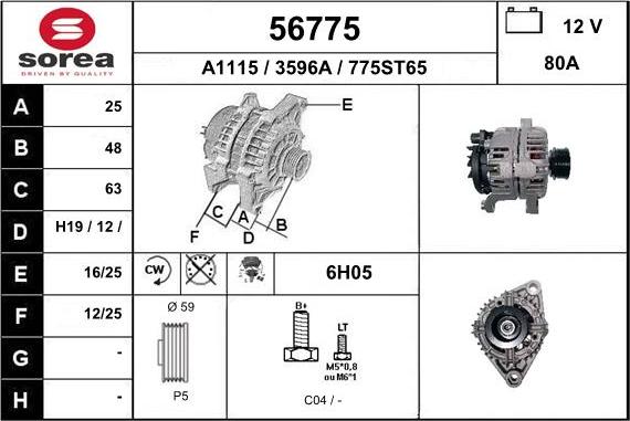 EAI 56775 - Ģenerators autospares.lv