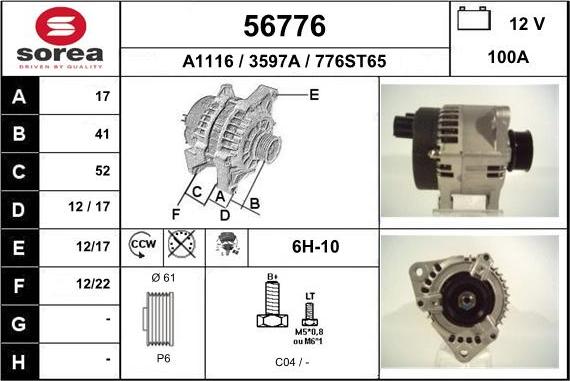 EAI 56776 - Ģenerators autospares.lv