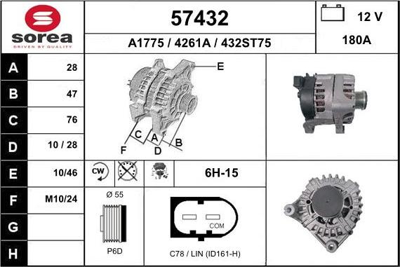 EAI 57432 - Ģenerators autospares.lv