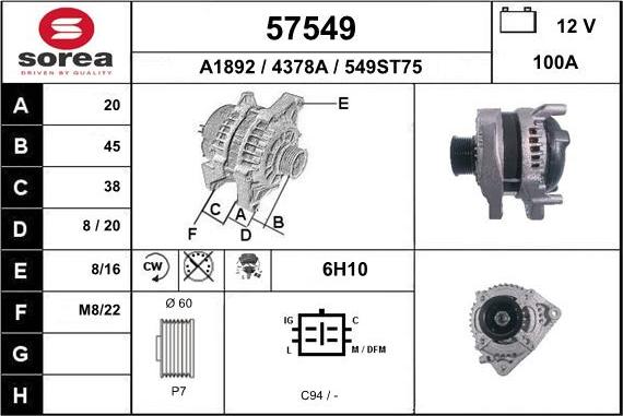 EAI 57549 - Ģenerators autospares.lv