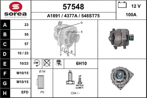 EAI 57548 - Ģenerators autospares.lv