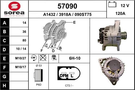 EAI 57090 - Ģenerators autospares.lv