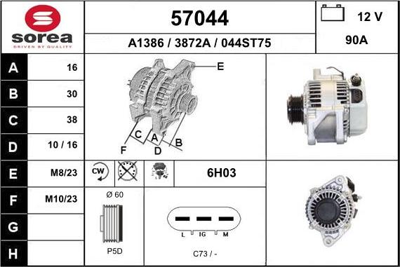 EAI 57044 - Ģenerators autospares.lv