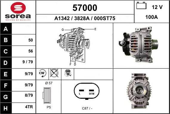 EAI 57000 - Ģenerators www.autospares.lv