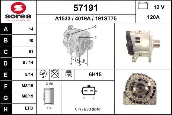 EAI 57191 - Ģenerators autospares.lv