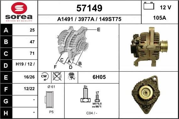 EAI 57149 - Ģenerators autospares.lv