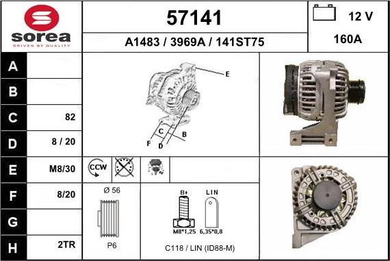 EAI 57141 - Ģenerators www.autospares.lv