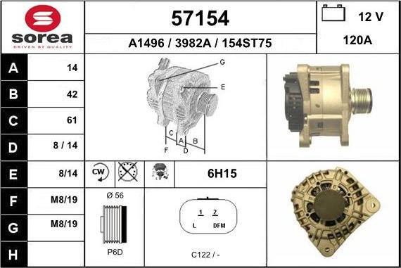 EAI 57154 - Ģenerators autospares.lv