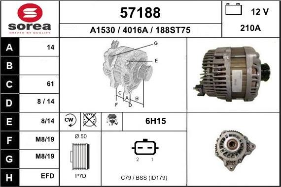 EAI 57188 - Ģenerators autospares.lv