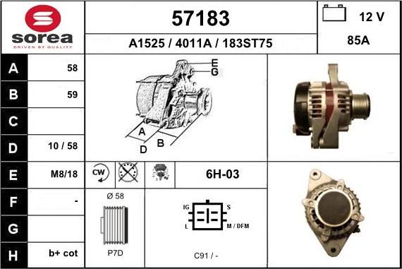 EAI 57183 - Ģenerators autospares.lv