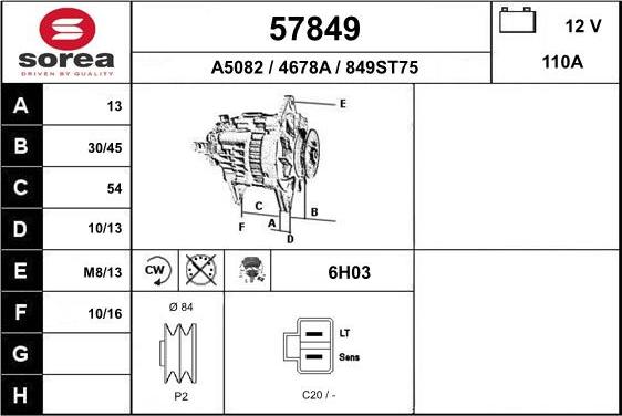 EAI 57849 - Ģenerators autospares.lv