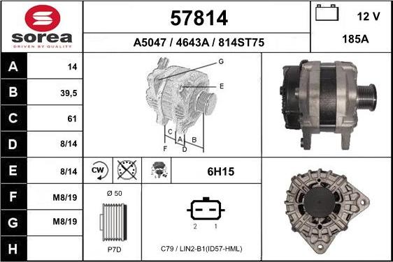 EAI 57814 - Ģenerators autospares.lv