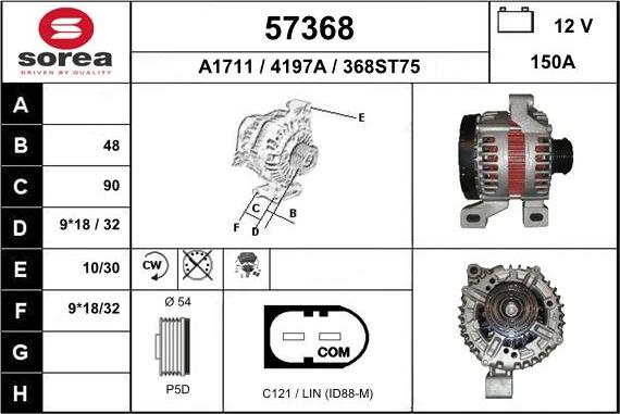 EAI 57368 - Ģenerators autospares.lv