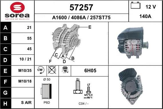 EAI 57257 - Ģenerators autospares.lv