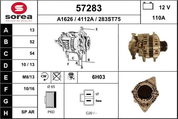 EAI 57283 - Ģenerators autospares.lv