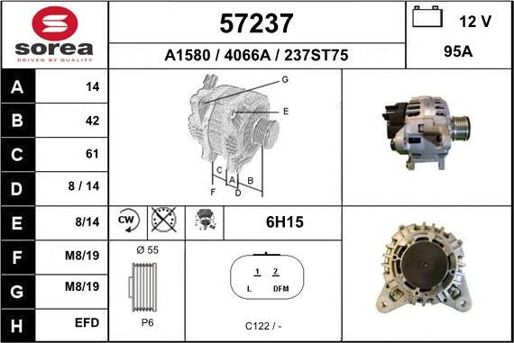 EAI 57237 - Ģenerators autospares.lv