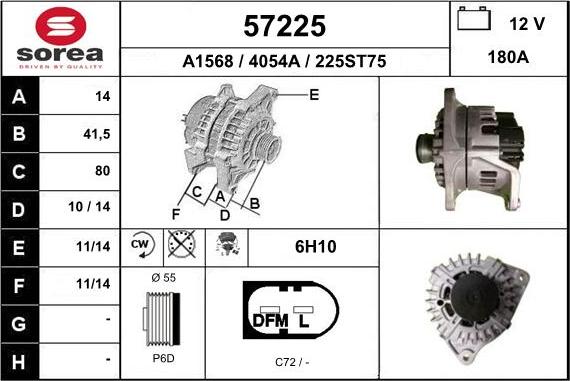 EAI 57225 - Ģenerators autospares.lv