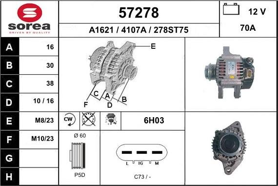 EAI 57278 - Ģenerators autospares.lv