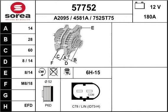 EAI 57752 - Ģenerators autospares.lv