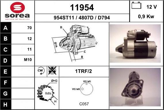 EAI 11954 - Starteris autospares.lv