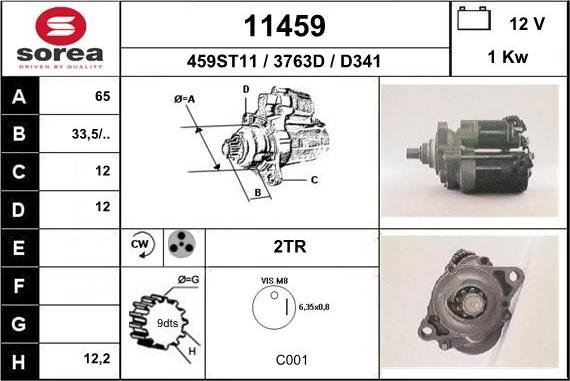 EAI 11459 - Starter www.autospares.lv