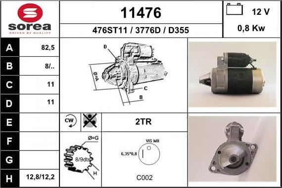 EAI 11476 - Starter www.autospares.lv