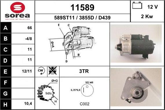 EAI 11589 - Starteris autospares.lv