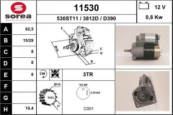 EAI 11530 - Starteris autospares.lv