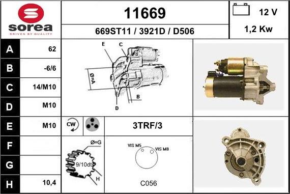 EAI 11669 - Starter www.autospares.lv