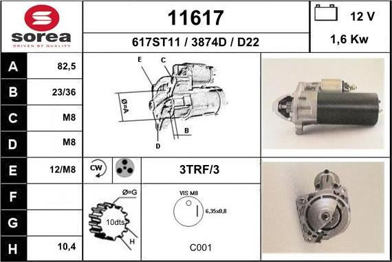 EAI 11617 - Starteris autospares.lv