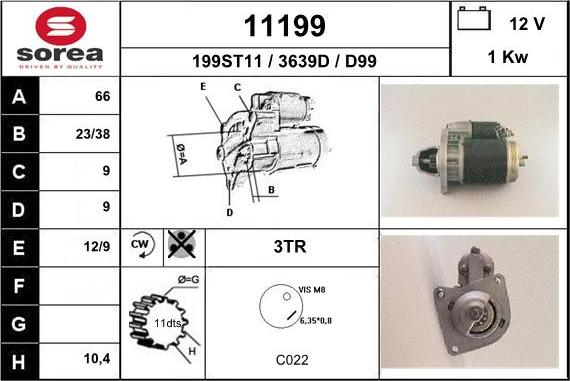 EAI 11199 - Starteris autospares.lv