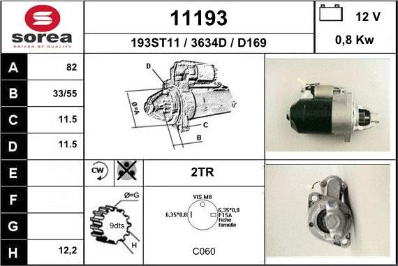 EAI 11193 - Starter www.autospares.lv