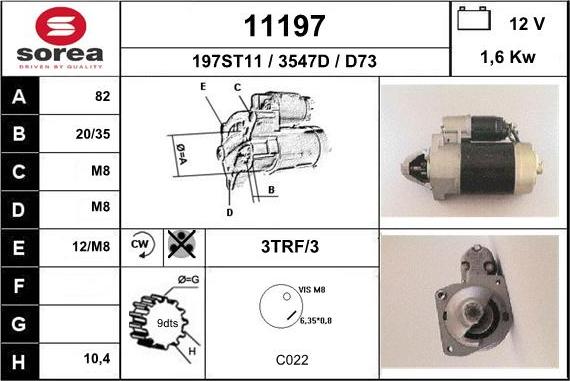 EAI 11197 - Starteris autospares.lv