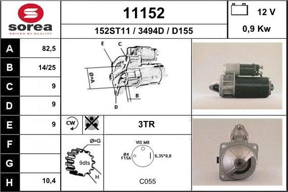 EAI 11152 - Starteris autospares.lv