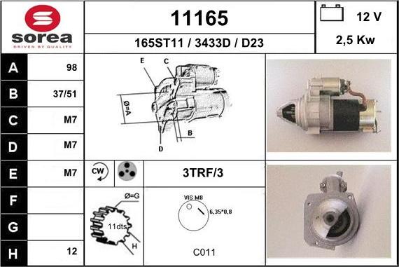 EAI 11165 - Starteris autospares.lv