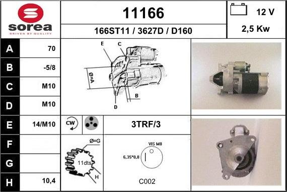 EAI 11166 - Starteris autospares.lv