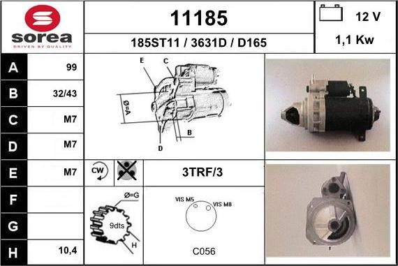 EAI 11185 - Starteris autospares.lv