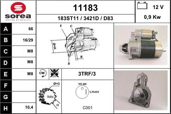 EAI 11183 - Starter www.autospares.lv