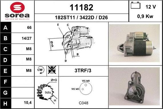 EAI 11182 - Starteris autospares.lv