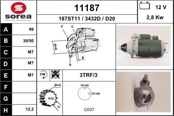 EAI 11187 - Starter www.autospares.lv