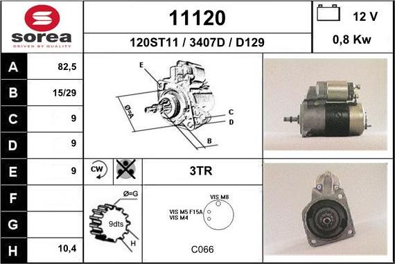 EAI 11120 - Starteris autospares.lv