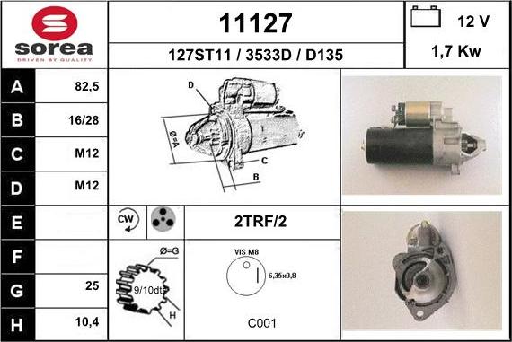 EAI 11127 - Starteris autospares.lv